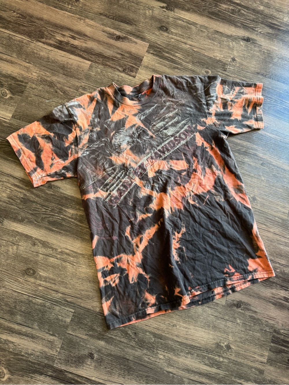 Harley Davidson Tie Dye Kane’s Calgary Alberta Canada Vtg Shirt Men’s Size L